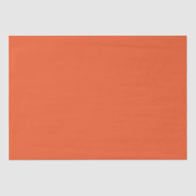 Papier Mousseline Bright Orange Minimalist Solid Background (Recto)