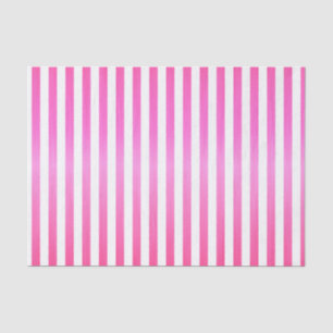 Papier Mousseline Bright Pink and White Strips