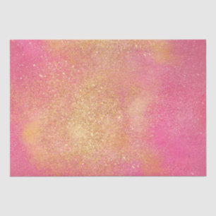 Papier Mousseline Brillant brillant rose or brillant