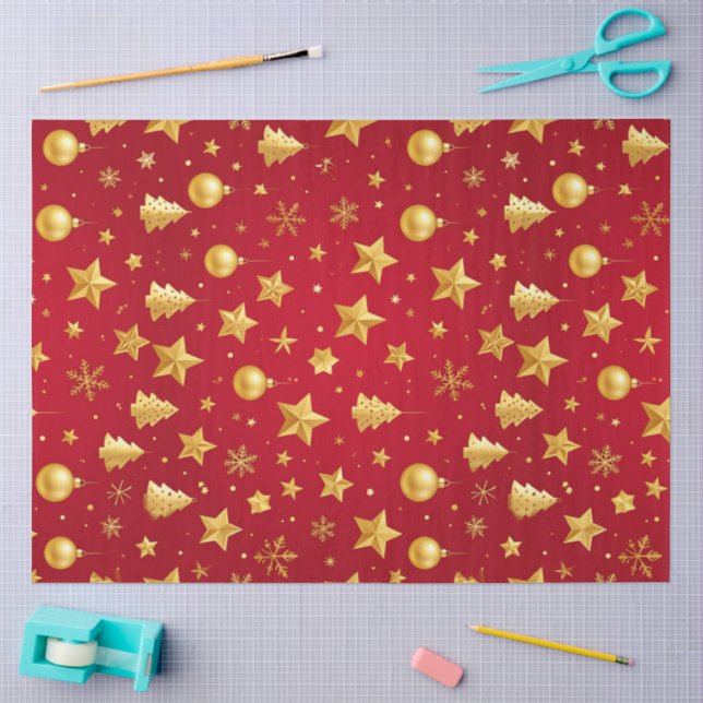 Papier Mousseline Brillant sur la nuit de Noël (Artisanat)