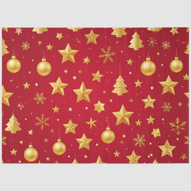 Papier Mousseline Brillant sur la nuit de Noël (Recto)