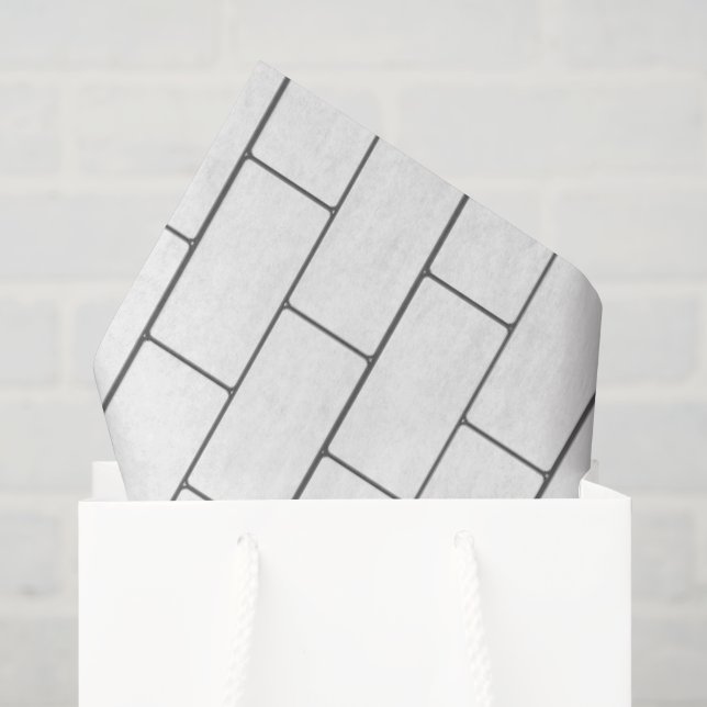 Papier Mousseline Briques architecturales Artiste Moderne Multiusage (Sac cadeau)
