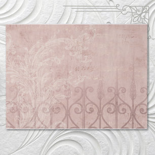 Papier Mousseline Brocard d'orchidée français vintage élégant