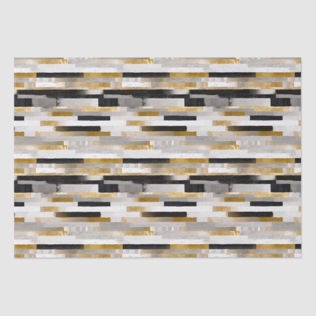 Papier Mousseline Brochures Bond en briques Motif géométrique (Recto)