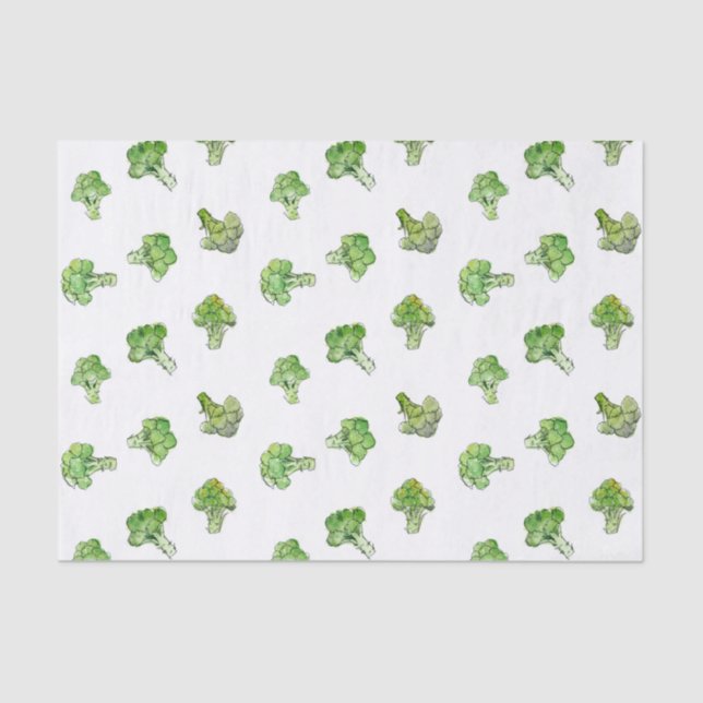 Papier Mousseline Brocoli - Parcellier - Ouvert (Recto)