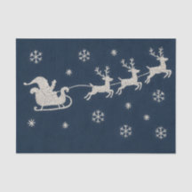 Broderie Nuit de Noël Sky Père Noël Sleigh
