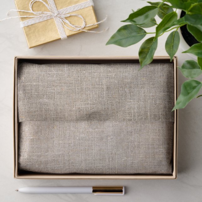 Papier Mousseline Brown & Beige Lines (Cadeau)