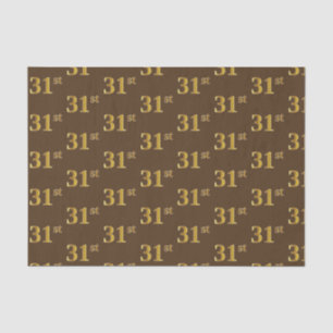 Papier Mousseline Brown, Faux Gold 31ème (Trente et unième)