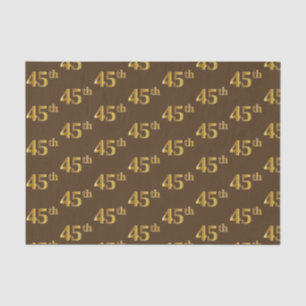 Papier Mousseline Brown, Faux Gold 45e (Quarante-cinquième)