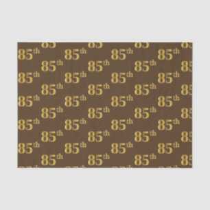 Papier Mousseline Brown, Faux Gold 85e (Quatre-vingt-cinquième)