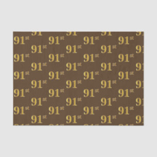 Papier Mousseline Brown, Faux Gold 91st (Quatre-vingt-onze)