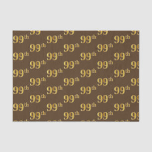 Papier Mousseline Brown, Faux Gold 99e (Quatre-vingt-dix-neuvième)