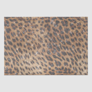 Papier Mousseline Brown Leopard Poster de animal Sparkle