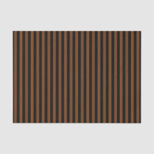 Papier Mousseline Brown noir rayures Motif sans couleur