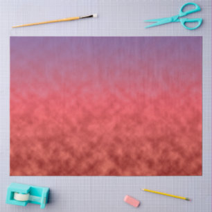 Papier Mousseline Brume Écarlate au Crépuscule