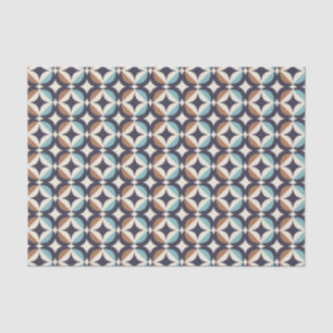 Papier Mousseline Brun moderne de la moitié du siècle et motif