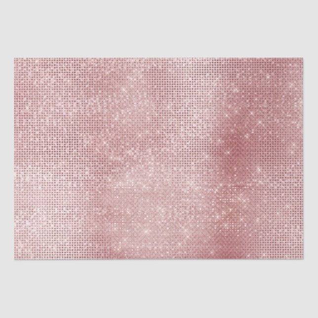 Papier Mousseline Brun rose brillant chic brillant (Recto)