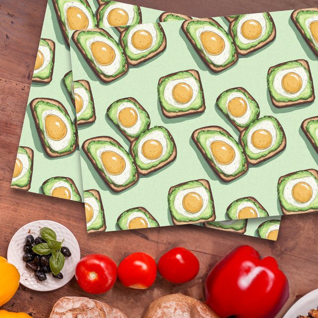 Papier Mousseline Brunch Toast à l'avocat (Créateur téléchargé)