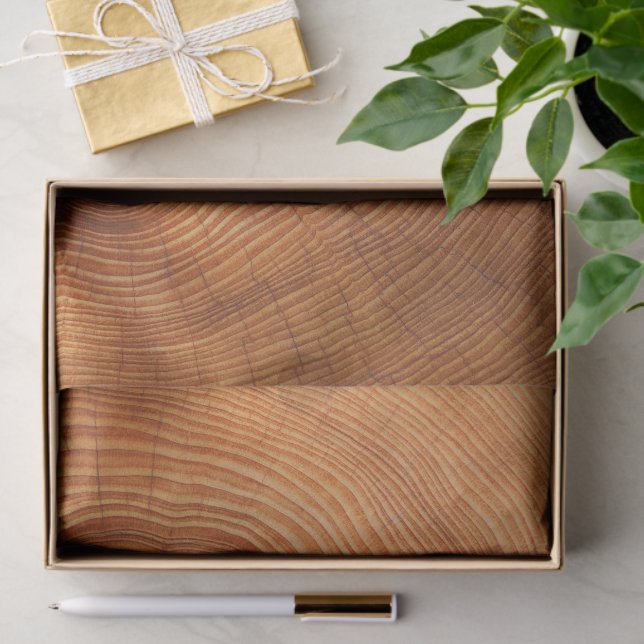 PAPIER MOUSSELINE BUCHE DE BOIS COUPÉE (Cadeau)