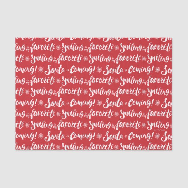 Papier Mousseline Buddy l'Elfe | Sourire est mon Motif favori (Recto)