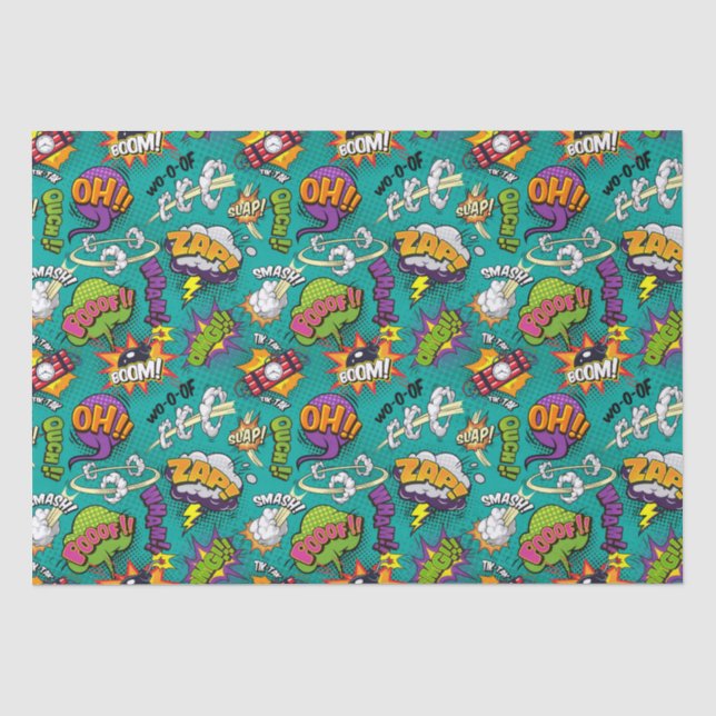 Papier Mousseline Bulles comiques (Recto)