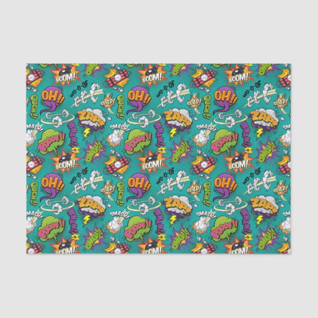 Papier Mousseline Bulles comiques (Recto)