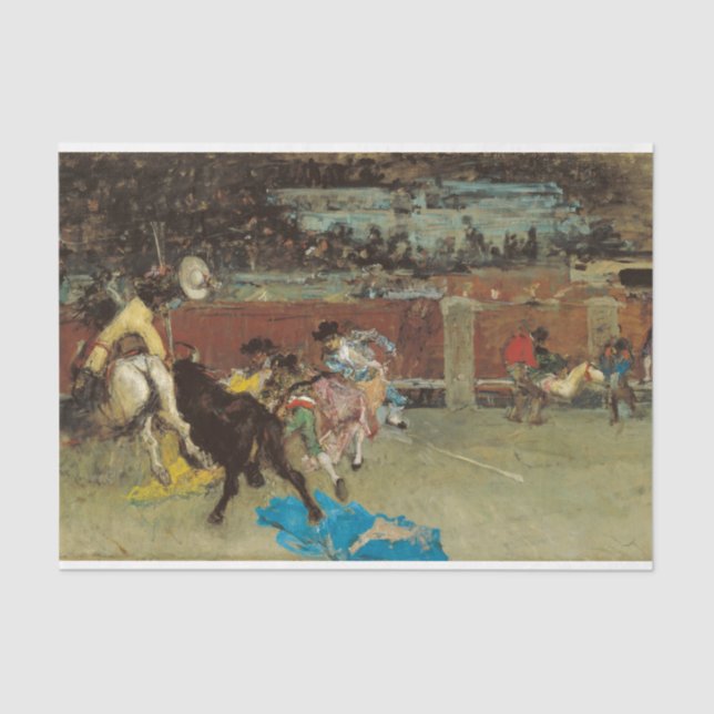 Papier Mousseline Bullfight espagnol (par Marià Fortuny) (Recto)