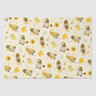 Papier Mousseline Bumble Bee Tournesol Jaune Gnome Tissu Papier