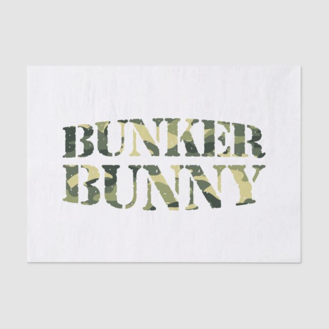 PAPIER MOUSSELINE BUNKER BUNNY CAMO / CAMOUFLAGE (Recto)