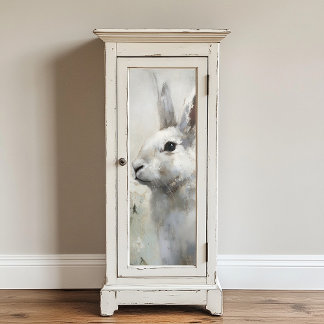 Papier Mousseline Bunny Lapin Style Fermier Découpage Art