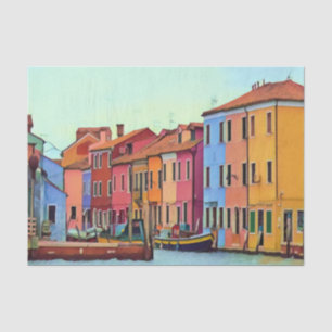 Papier Mousseline BURANO - Lagon vénitien Venise - Burano
