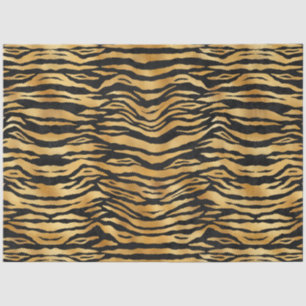 Papier Mousseline Burgundy et Gold Tiger Series Design 11