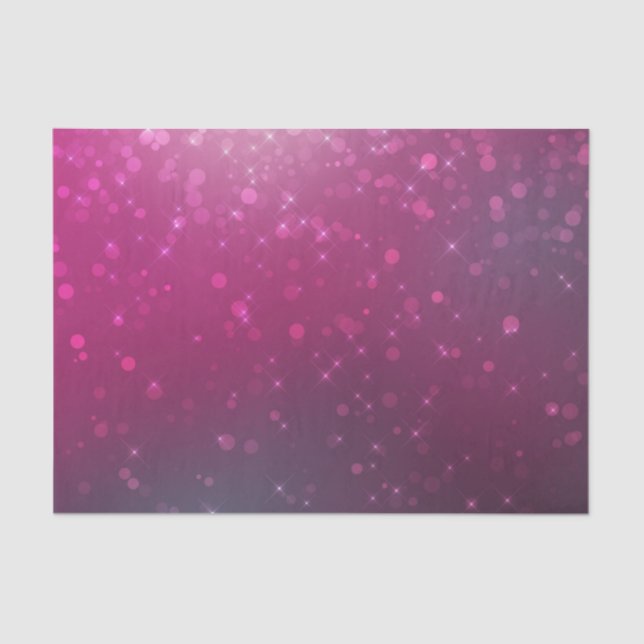 Papier Mousseline Burgundy Pink Bokeh Anniversaire (Recto)