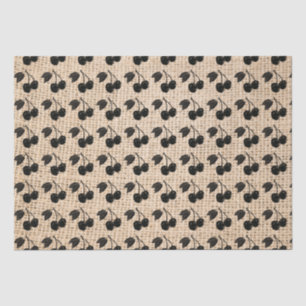 Papier Mousseline Burlap et cerises