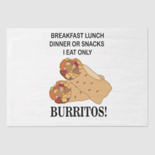 Papier Mousseline Burritos Je Ne Mange Que Burrito