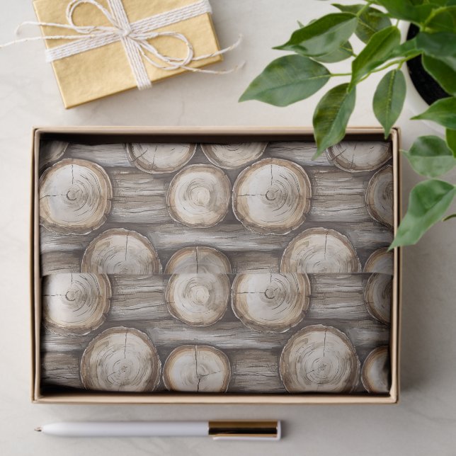 Papier Mousseline Cabine de bois Noël (Cadeau)
