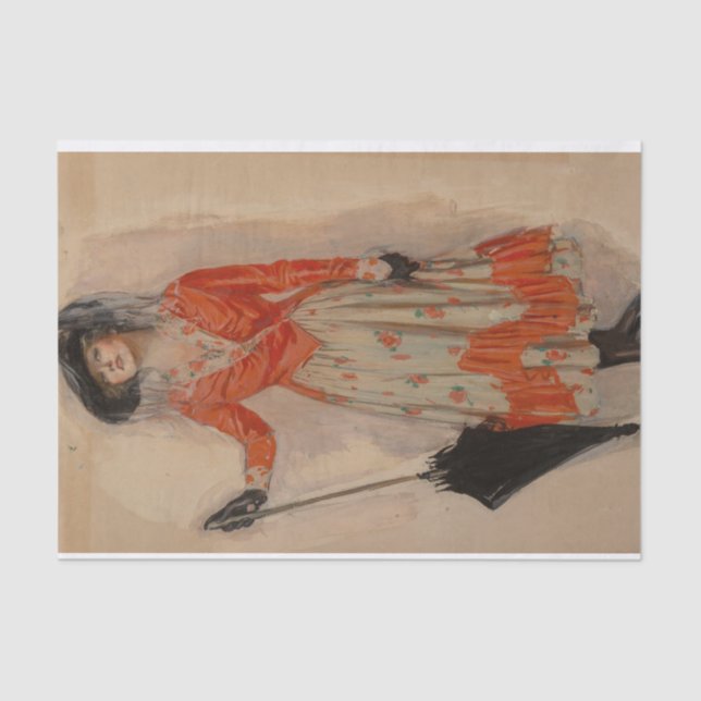 Papier Mousseline Câbles croisés par Clarence Underwood (Recto)