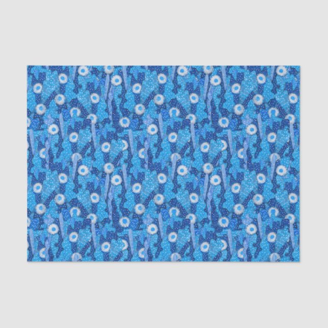 Papier Mousseline Cactus Camo Cactus Fleur Succulente Motif Floral (Recto)