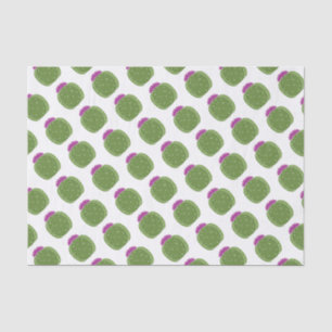 Papier Mousseline Cactus courts à fleurs roses Imprimer Papier Tissu