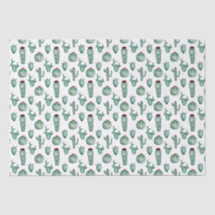Papier Mousseline Cactus Design Tissu Papier, Aquarelle