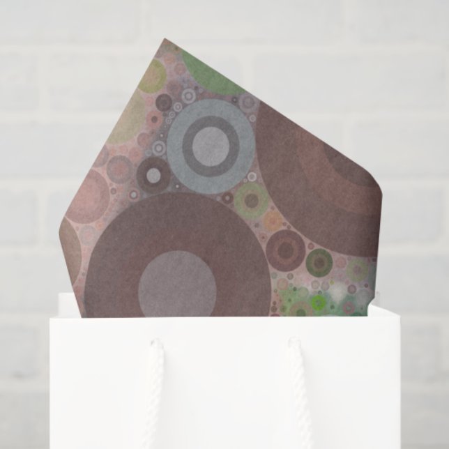 Papier Mousseline Cactus Photo Art Vert rose Brown Désert Succulent (Sac cadeau)