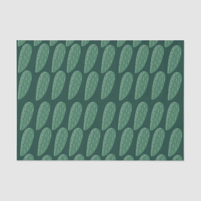 Papier Mousseline Cactus vert (Recto)
