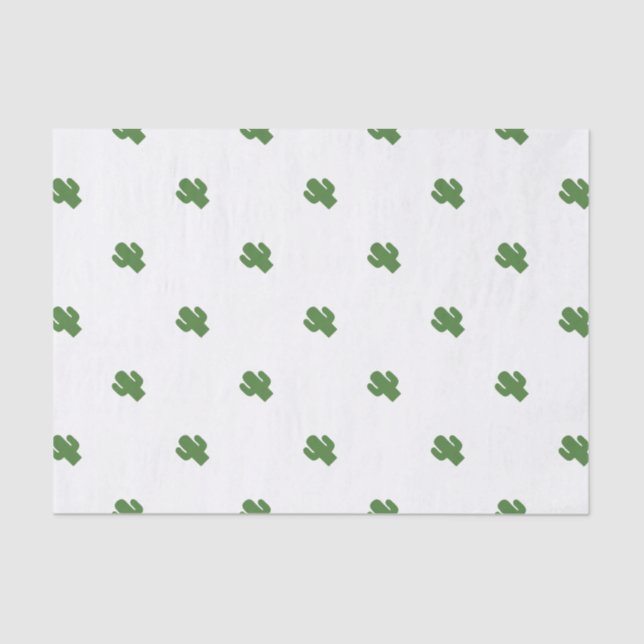 Papier Mousseline Cactus vert heureux en été rose (Recto)
