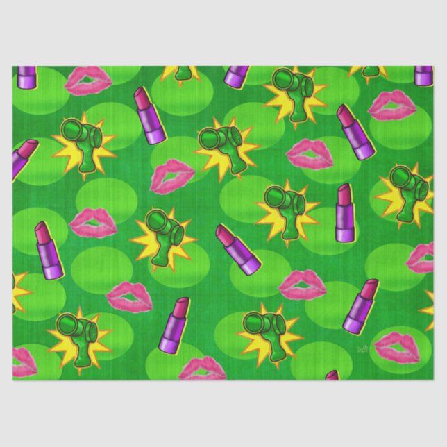 Papier Mousseline CADEAU COsmopolite Pop Art TISSUE 3 (Recto)