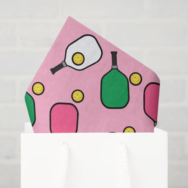 Papier Mousseline Cadeau créatif de pickleball (Sac cadeau)