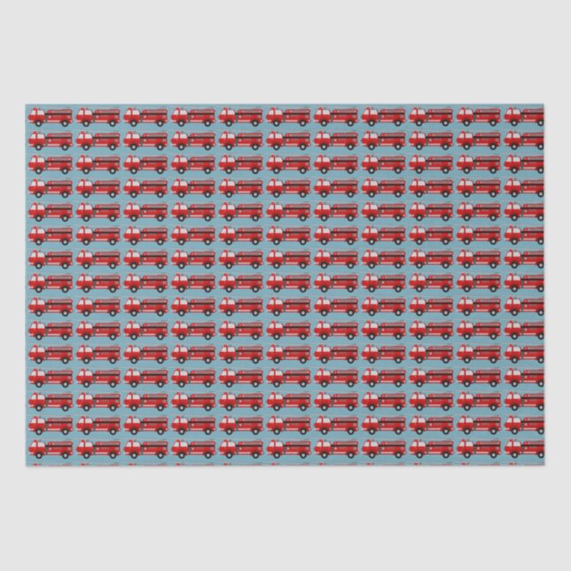 Papier Mousseline Cadeau de camion feu rouge (Recto)