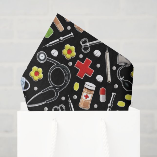 Papier Mousseline Cadeau de médecin (Sac cadeau)