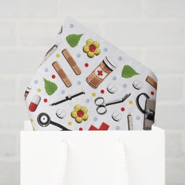 Papier Mousseline Cadeau de médecin (Sac cadeau)