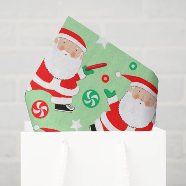 Papier Mousseline Cadeau de Noël de golf sur disque (Sac cadeau)