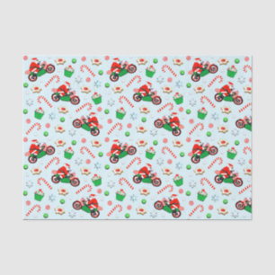 Papier Mousseline Cadeau de Noël de moto